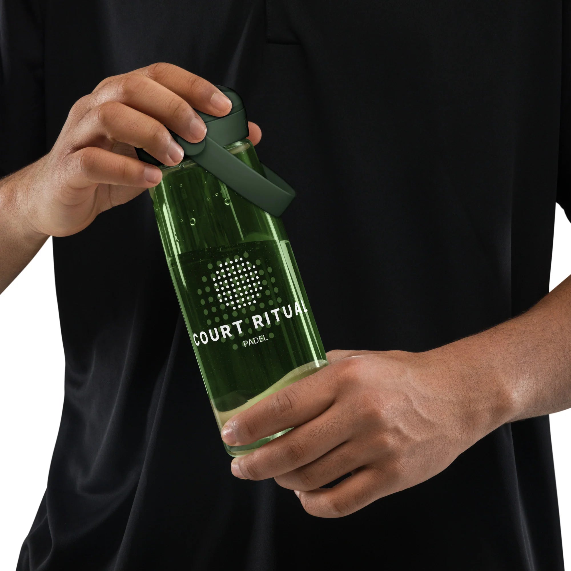 Gourde avec paille rétractable