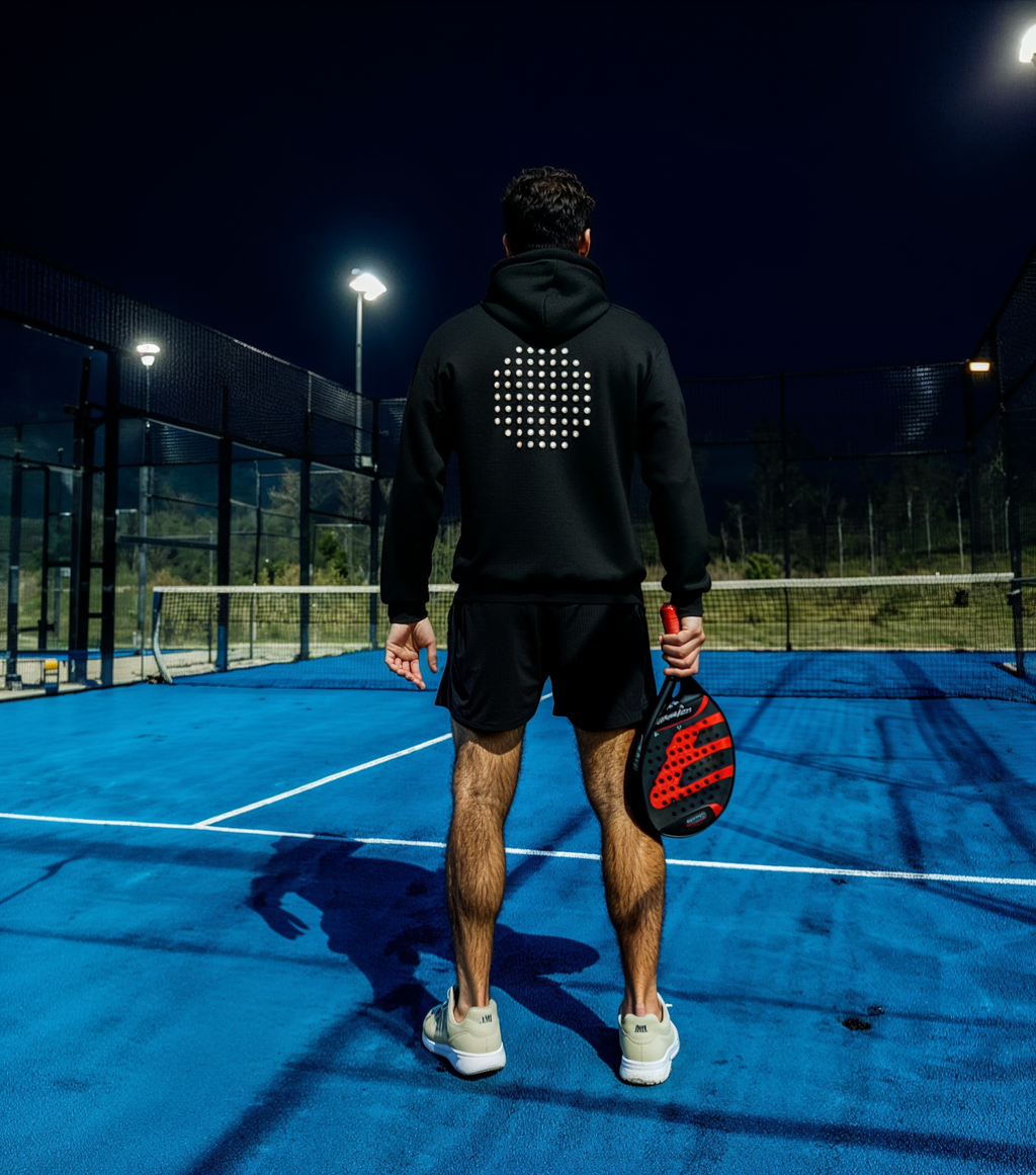 Sudadera oscura con capucha