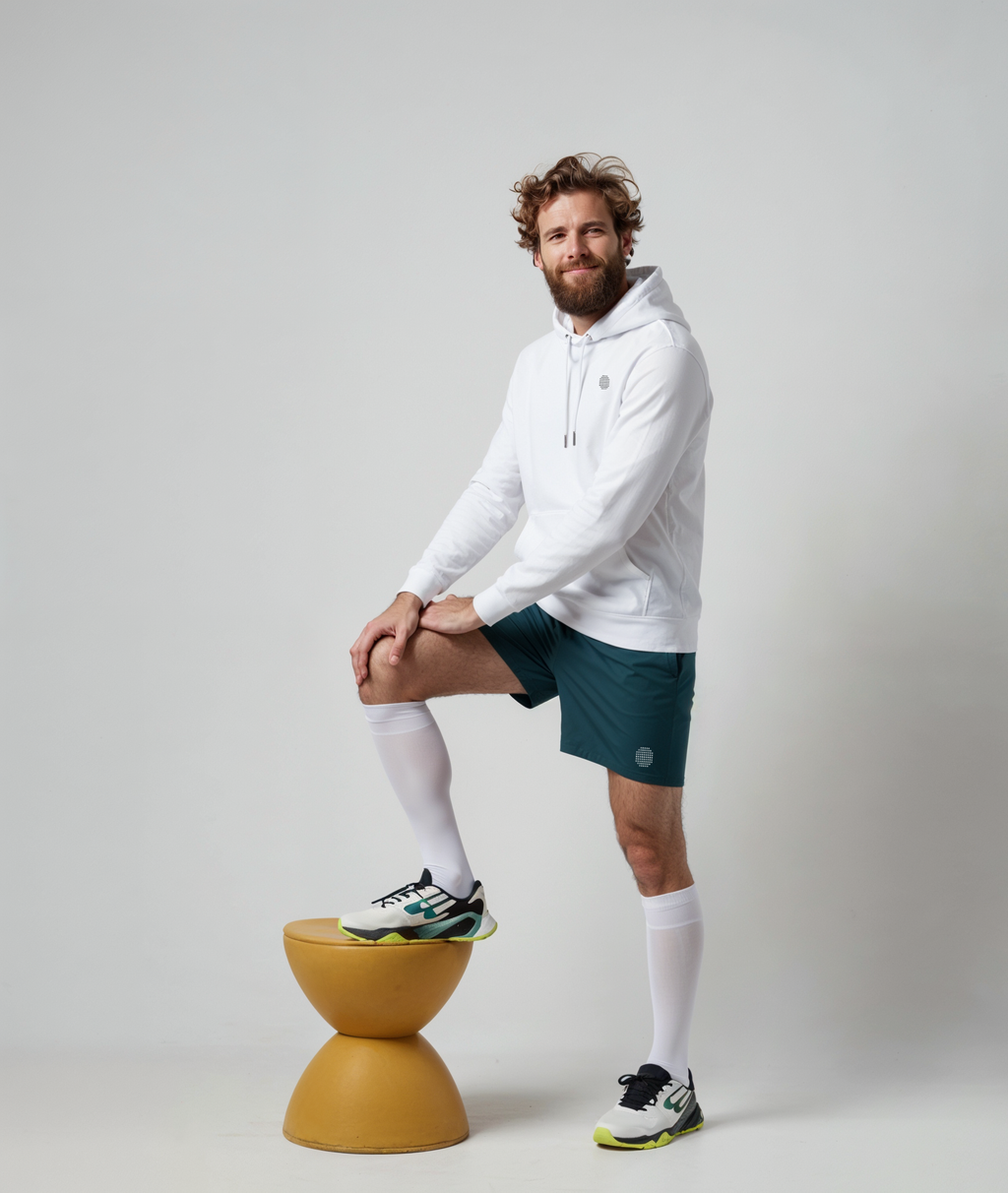 Long athletic shorts